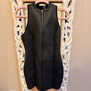 SKIMS ~ ONYX ~ rubberized scuba swim mock neck dress 🖤